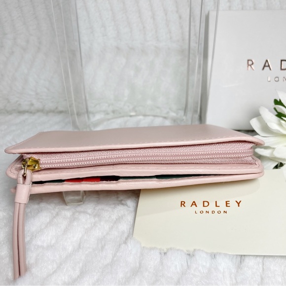 Radley London Radley Shadow Stripe Peach Leather Wallet  Boxed NEW - Picture 10 of 10